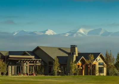 new rmr group construction in Big Sky, Montana with modern finishes and professional landscaping